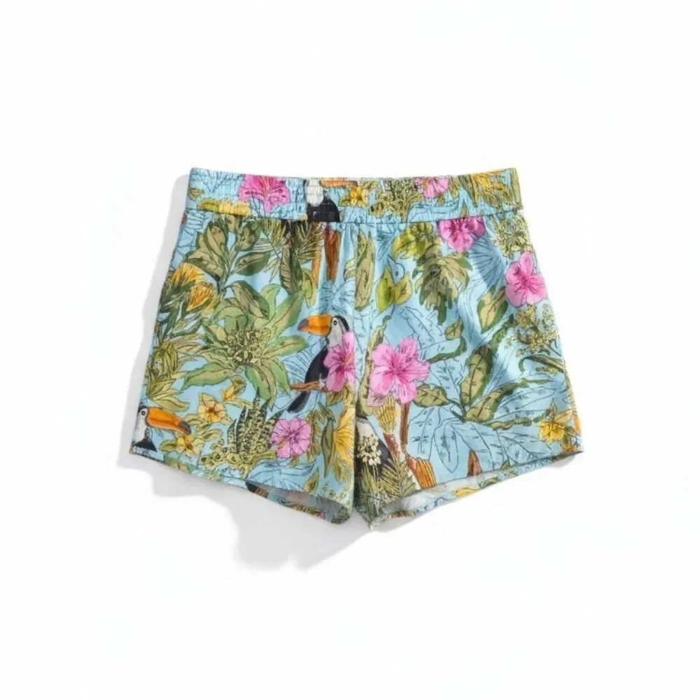 Zara Floral Print Women's Shorts - Picture 3 of 4